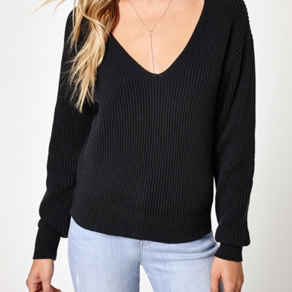🌌PACSUN V-NECK BLOUSON SLEEVE SWEATER🌌